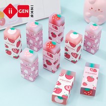 달콤한 딸기 토끼 고무 지우개 Kawaii 학교 사무용품 학생 멋진 상품 편지지 어, 01 Random Design, 1개