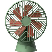 소싱 포레스트 탁상용 무선 선풍기, DSHJ-S-1907R, 그린