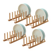 쿡차미 원목접시꽂이 4p