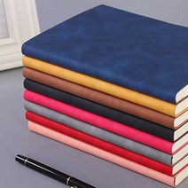 줄노트 다이어리 하드커버 무제 노트 필사 만년필 레드