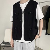 캐쥬얼 시티보이룩 모던 아메카지 데일리 남성 조끼