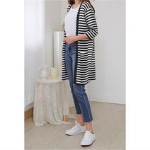 비비더블유스타일 BBW STYLE CD618K93-쇼콜라 단가라 롱가디건 (5915797)