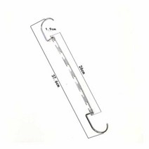 스테인레스 철 옷장 후크 절반 Toroidal 유니버설 금속 옷 옷장 옷걸이 의류 주최자, 1PC, 1PC