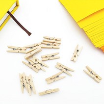 빈티지 나무 집게 북 다꾸 사진 걸이 책 고정 클립 다꾸용 사무용 문구용 악보 페이퍼 밀봉 서류 전시 홀더 소형 문서 포토 다이어리 폴라로이드 어린이집 미니 데코 100개