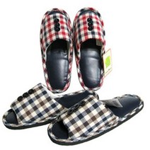 4계절 면 거실화 체크단추 사무실 학생 실내화 신발, feelgood 1