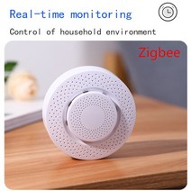 LINKOZETuya 스마트 에어 박스 Wifi Zigbee 이산화탄소 감지기 CO2 가스 센서 포름알데히드 VOC 온도 센서 Alexa Google, Zigbee Air box 2