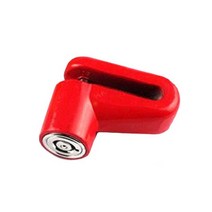 [디스크브레이크자물쇠] 자전거 오토바이 자물쇠 열쇠 디스크 브레이크 회전자 장금 장치, 빨강색