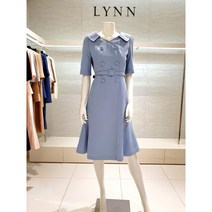 [린 LYNN] (L523) 프론트 더블버튼 원피스 (LGOPMF9900BL)