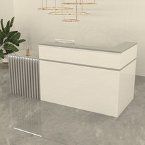 인포메이션 데스크 템바보드 프런트 데스크 리셉션, 그레이 (왼쪽)