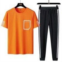 AIRASI 남자 여름 7부반팔 트레이닝복세트 반팔 간바지 상하의세트 운동복 TS03