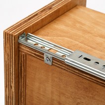 2단 베어링 서랍레일 언더(300~500mm), 350mm