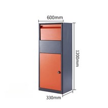 야외 무인 택배함 택배 보관함 가정용 원룸 빌라 주택, 04.오렌지(L)-500x300x230