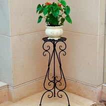 SAMARA 인테리어 철제 분체 화분대 화분받침 화분정리대 생산국가출고품, 24*30*60cm브라운
