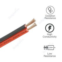 차량용 태양광 패널 인버터 저장 배터리용 전기 와이어, 중국_2핀 | 500만 | 10AWG 2x6mm2