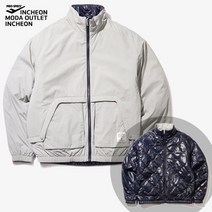 프로스펙스 남자 그레이 루즈핏 리버시블 신슐레이트 경량 패딩자켓 / 프로스펙스 겨울 남성 점퍼 PW3MJ21X751