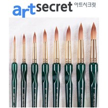 새한아트 아트시크릿 2012R 수채화 붓 아크릴 브러쉬, 1개, 24호