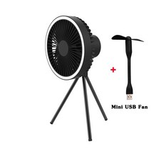 높이조절탁상용선풍기 게이밍 선풍기휴대용 USB 충전식 보조베터리 팬 LED 라이트 책상 서큘레이터, 07 10000mAh 3 Gears, 한개옵션1