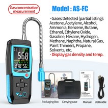 Aicevoos 가연성 가스 누출 감지기 메탄 천연 테스터 사운드 라이트 알람 계량기 위치 확인, 1.FC, 01 FC
