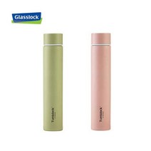 +[플렉스온]+글라스락 스텐 슬림 텀블러 200ml 보냉병 보병 물병 학생병[FLEXONmarket]+, option_핑크