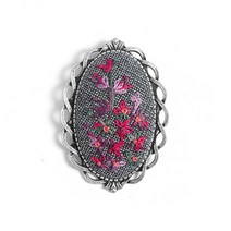 (반제품)(MOA)러블리브로치(실버), 실버