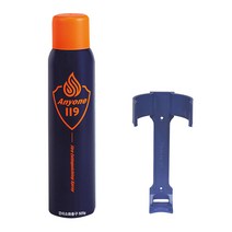오늘출발 / 애니원 119 스프레이 강화액 소화기 패키지 거치대포함 / 소화약제 390g 450g 505g / 휴대용 가정용 차량용소화기, 대 (네이비 505g), 1개