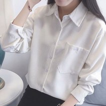 여성 포켓 남방 가을 겨울 골덴 스타일