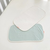 쥬와엔 텐셀 트림패드 아기 침받이 엄마 턱받이 시원한 냉감소재 태열방지, 민트