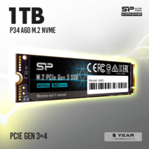 실리콘파워 P34 A60 M.2 2280 1TB 노트북 데스크탑 SSD