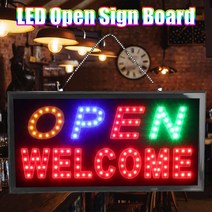 lcd led 야광 네온사인 간판 전광판 LED 매장 광고 오픈 메탈 라이트 보드 밝은, CN, 미국 플러그