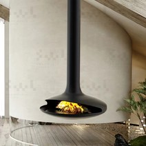 벽난로 고급 화목난로 전원 주택 나무 보일러 도시형, LED + 직경 600mm + 3m 파이프