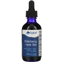 TRACE MINERALS ® ELDERBERRY IONIC ZINC 2 FL OZ, 단색, 한 사이즈