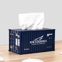 20 피트 배송 컨테이너 티슈 박스 미니 모델 홀더 케이스 화물 물류 마리티모 스케일, 한개옵션1, 01 NYK Tissue Box
