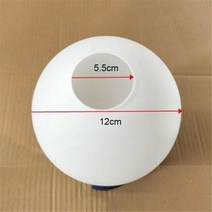 천장 선풍기 유리 램프 그늘 교체 조명 벽 펜던트 한쪽 개방 액세서리 고정 커버, 02 D12cm55cm