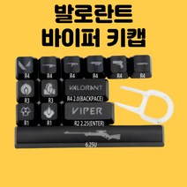 발로란트 키캡 바이퍼 백라이트 키캡 8, 13키 세트