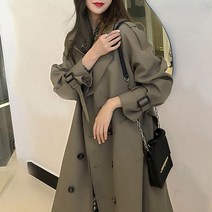 여성 롱 트렌치코트 봄 여자 미디엄 고급 맥코트 오피스 하객룩