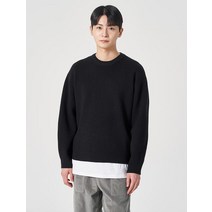 8SECONDS 에잇세컨즈 벌룬 소매 니트 블랙