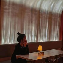 바다무드등 움직이는 물결 조명, 83cm 오로라 블루