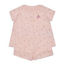 [밍크뮤]SC (PK) 쁘띠체리반팔내의 (3337005411) 신생아 백일돌선물 상의+하의실내복