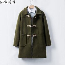 트레디션 누빔코트 오트밀 미니멀한 데일리 트렌치코트 남토양단추 깔끔한 남성과 미디엄템포