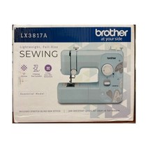 브라더 LX3817A 17-Stitch Full-size 재봉 미싱 Aqua Free-motion New
