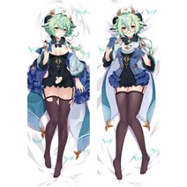 2D Genshin Impact Dakimakura Handsome Kaeya Xiao 베개 커버 허깅 바디 베개 일본 애니메이션 게임 베개 케이스 Otaku Pilow 1, 베갯잇 13, 160X50cm 양방향, 1개