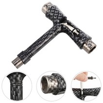 휴대용 스케이트 보드가방 도구 스케이트 보드 t 렌치 도구 휴대용 모든 longboard 키트 베어링 헤드 트럭 롤러 multitool 유형 키 멀티 스크루 드라이버 수리, 탄소 섬유 그리드 pa
