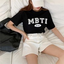 셀러허브(잡화) 여자 U넥 엠비티아이 나염 데일리 티셔츠