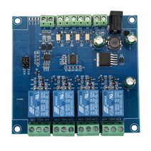 Modbus RTU 4 CH 릴레이 모듈 입력 485 TTL UART 통신 4 채널 입력 7-24V 릴레이 모듈, 보여진 바와 같이, 하나