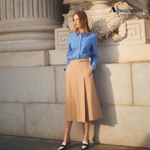 [온플] 아쿠아스큐텀 23SS 플리츠 스커트