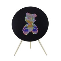 Beoplay A9 교체 스킨 MeMe John 프렌치 핸드메이드 커스텀 핫 드릴 b&o a9 스피커 커버 bo a9 오디오 슈퍼 플래시 오스트리아 드릴 마스크, 증기 환각 곰