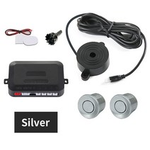 주차센서 후방감지기 차량검지기 Hippcron-자동차 주차 센서 키트 2 22mm LED 스크린 역방향 레이더 사운, 06 Silver