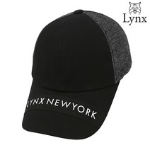 링스골프 링스 남성 배색 로고레터링 캡모자 L11A1CP602_BK, 사이즈