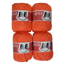 울클럽 모티브 버킷햇 만들기 DIY 올리오실 4볼세트 + 동영상, 740 네온오렌지