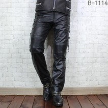 크로스끈 라이더 기모가죽바지 국내수작업 천연가죽 바이크 기모가죽바지, 35-36